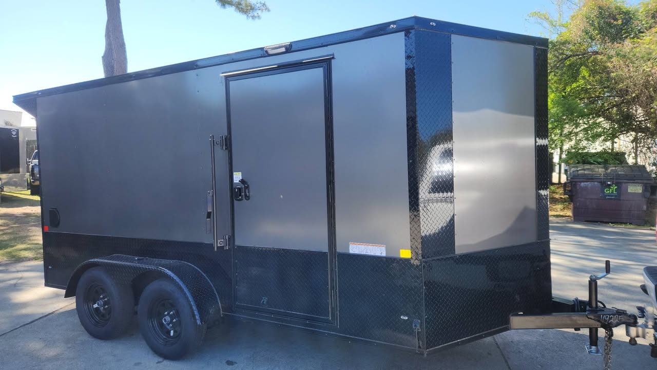 7x14 Tandem Axle Cargo/Enclosed Trailer - Thumbnail 2