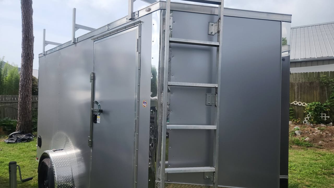7x12 Single Axle Cargo/Enclosed Trailer - Thumbnail 2